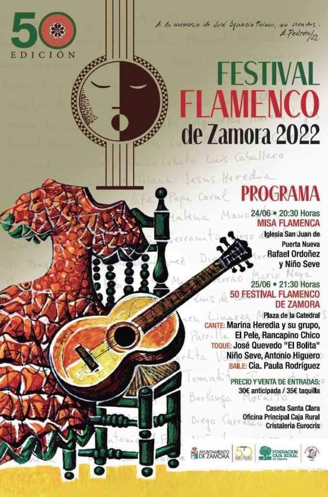 Cartel del L Festival Flamenco de Zamora