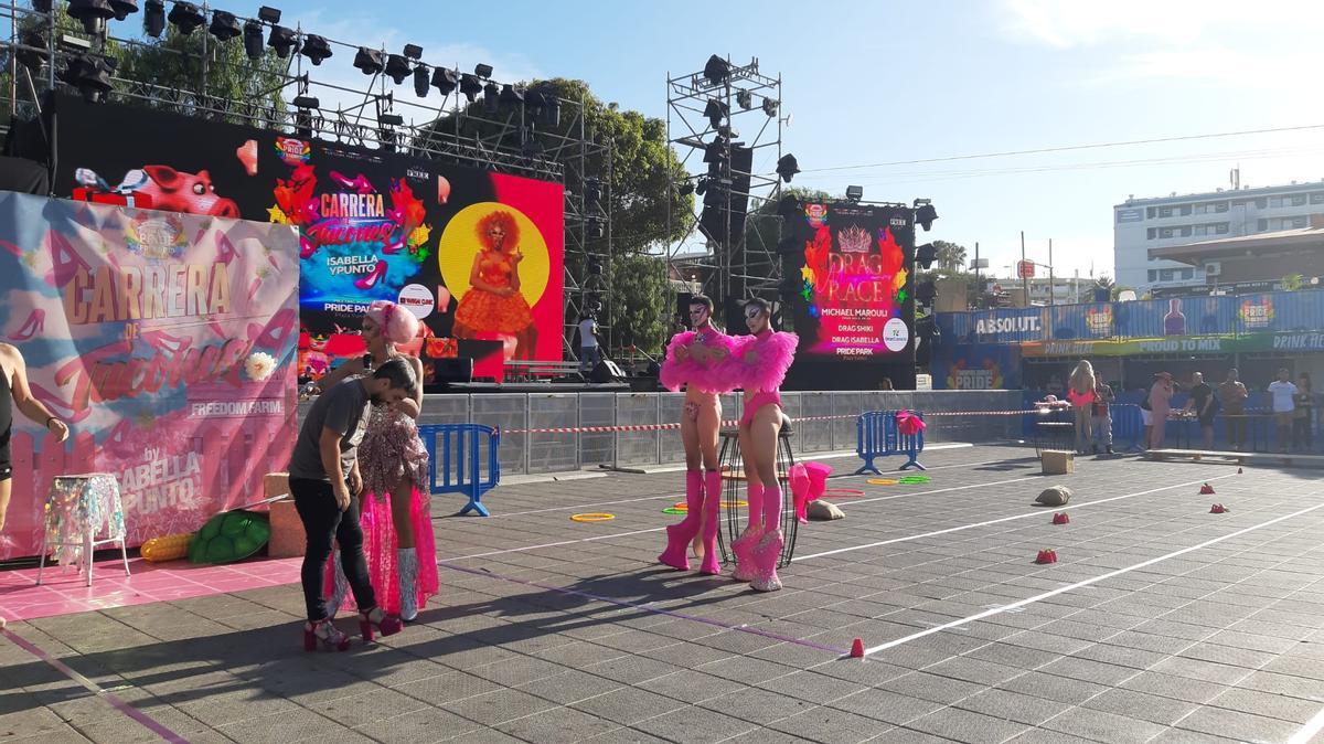 Carrera de tacones en el Pride Maspalomas 2024