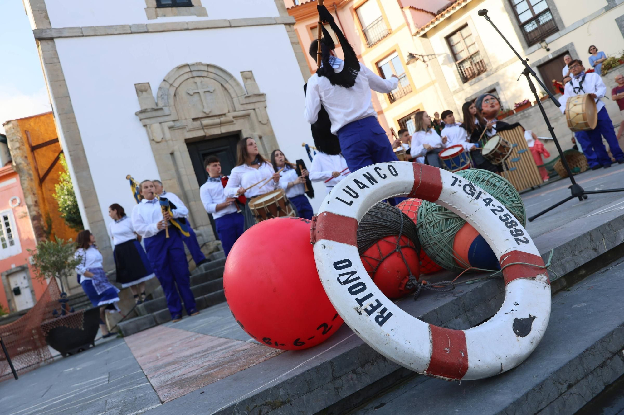 EN IMÁGENES: La procesión de "la llamada de la mar" en el Carmen de Luanco