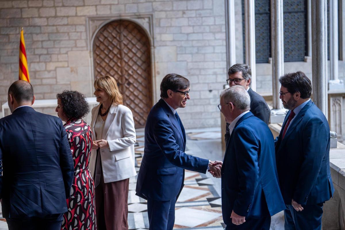 Salvador Illa y Oriol Junqueras sellan el pacto de presupuestos y consolidan la legislatura