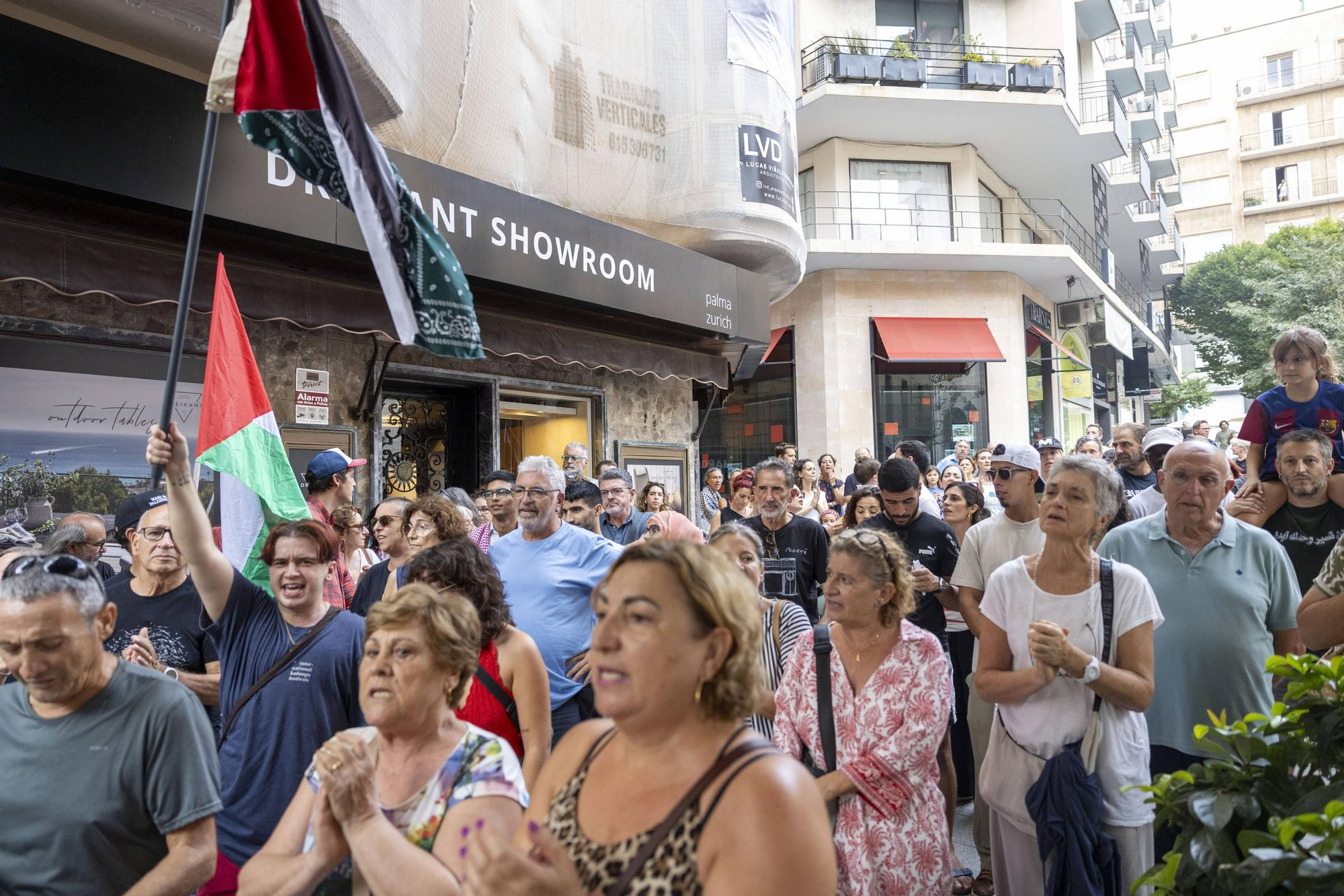 FOTOS | Clamor en Palma para exigir la protección de la flotilla hacia Gaza