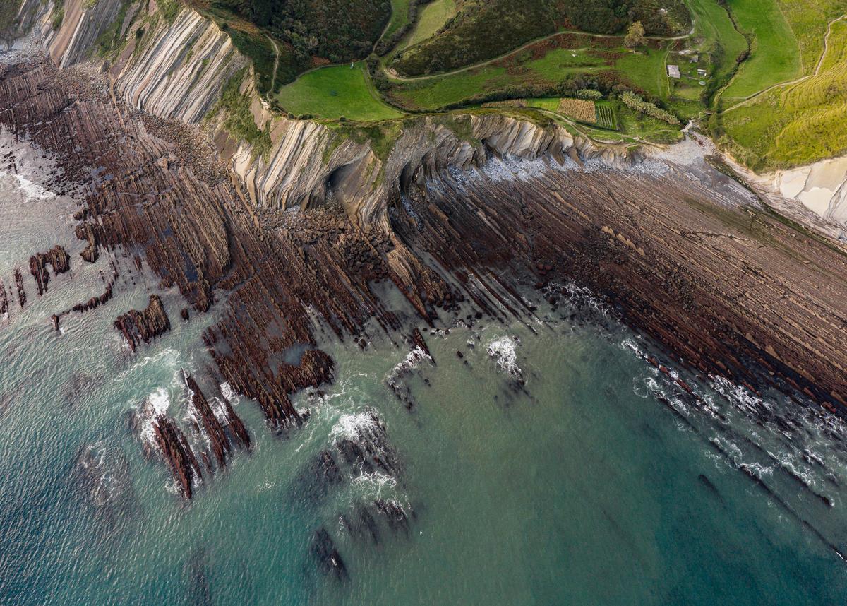 Las capas geológicas del flysch de Zumaia