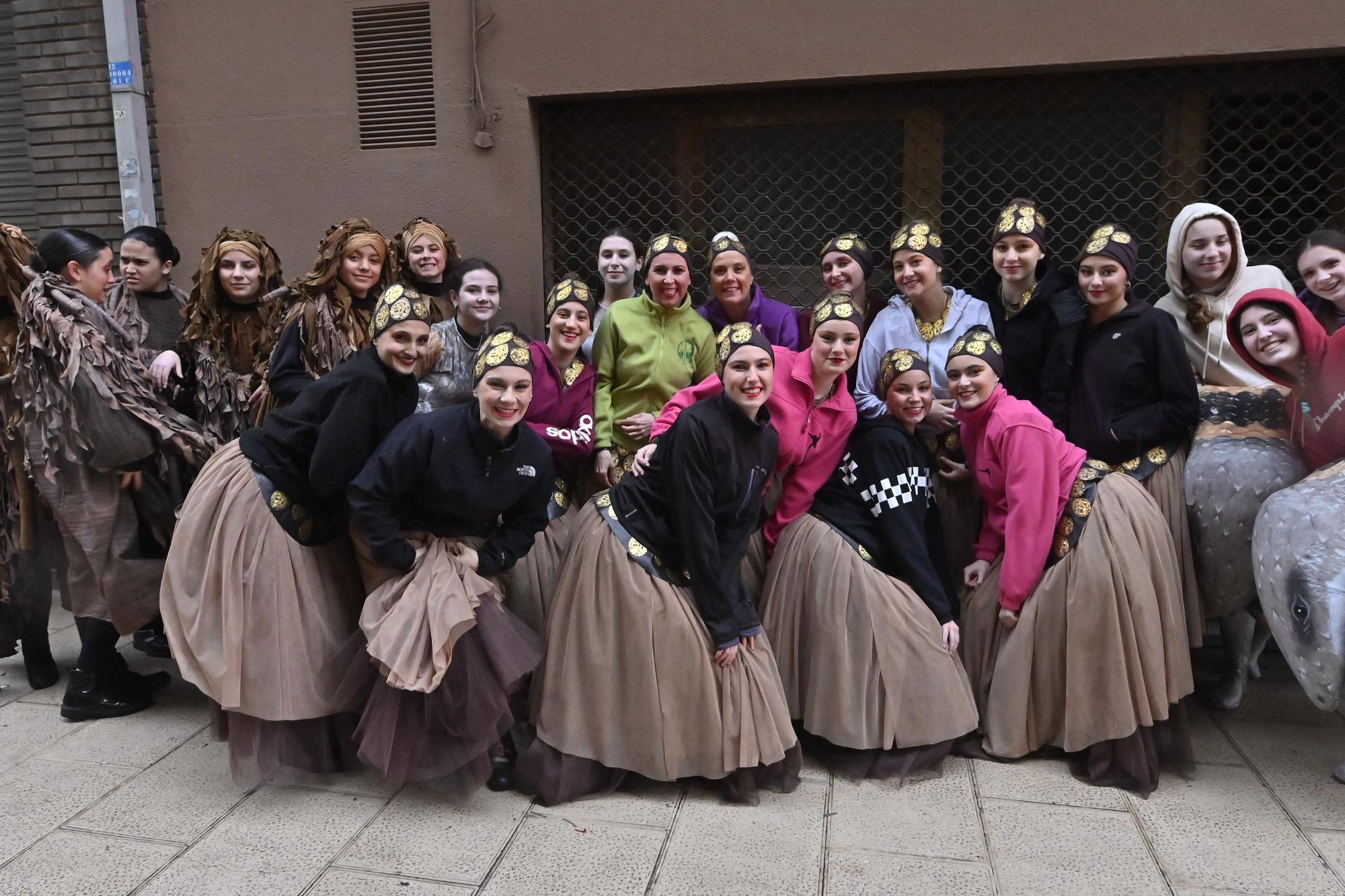 Teatro y música en el desfile de animación de la Magdalena