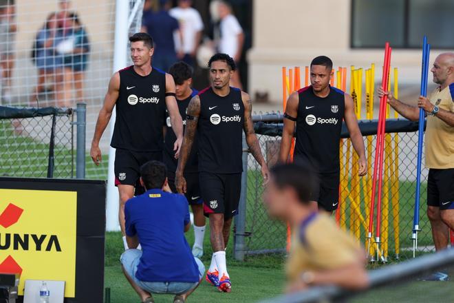 Así ha sido el entrenamiento del Barça en la Base Naval de la Marina de Annapolis para preparar el clásico