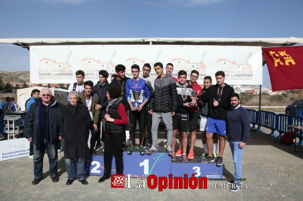 Final Regional de Cross Escolar: entrega de medallas