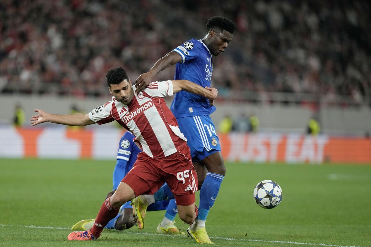 Champions League: Olympiacos - Real Madrid, en imágenes.