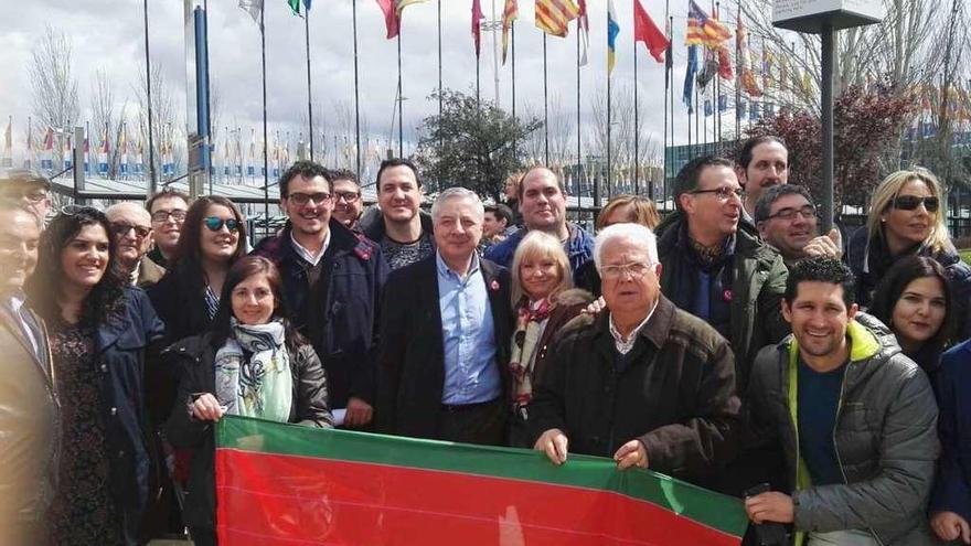 Parte de los militantes y cargos del PSOE de Zamora en el acto de Susana Díaz.