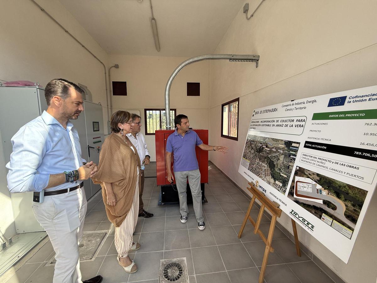Galería | Mercedes Morán visita la nueva EBAR de Jaraíz de la Vera
