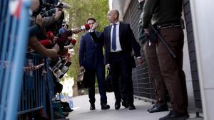 Luis Rubiales a la llegada a los juzgados de Majadahonda.