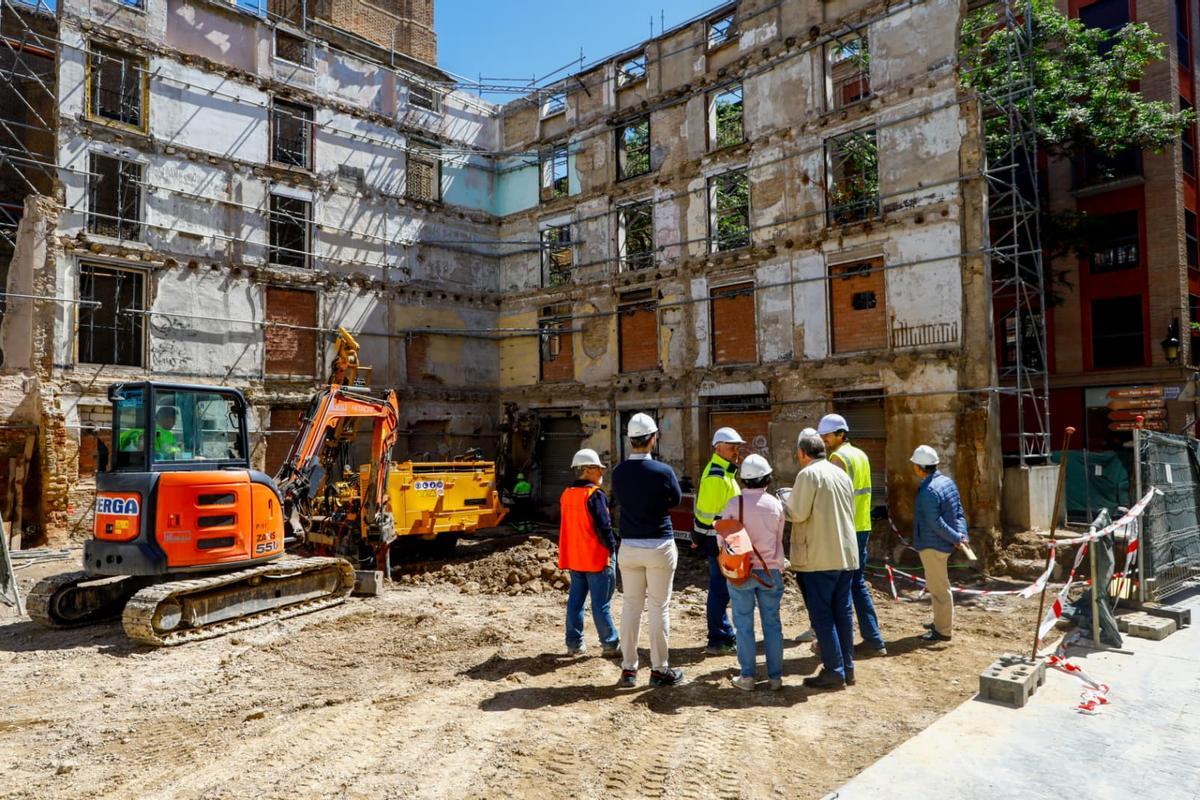 La aparición de restos medievales afecta a una promoción de lujo en el centro de Zaragoza
