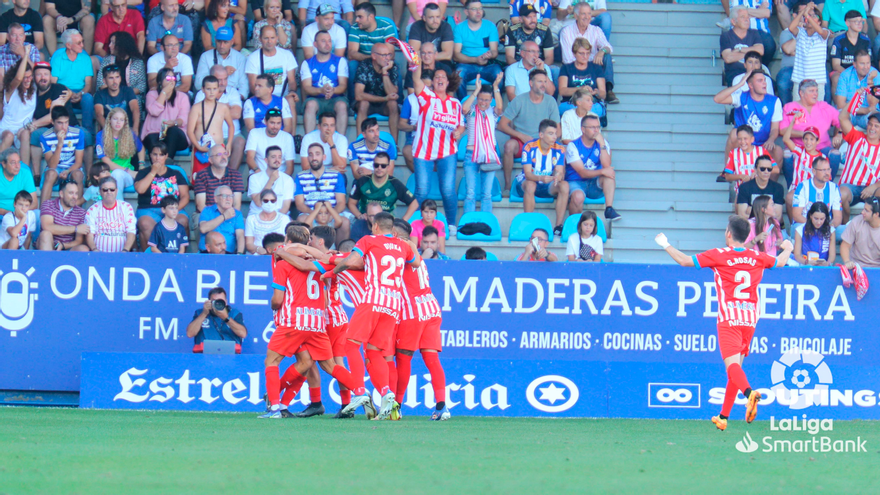 Resumen, goles y highlights de la Ponferradina 1-3 Real Sporting de la jornada 4 de LaLiga Smartbank