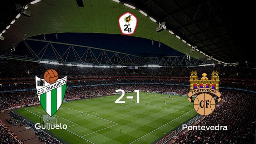 El Guijuelo vence 2-1 en su estadio frente al Pontevedra