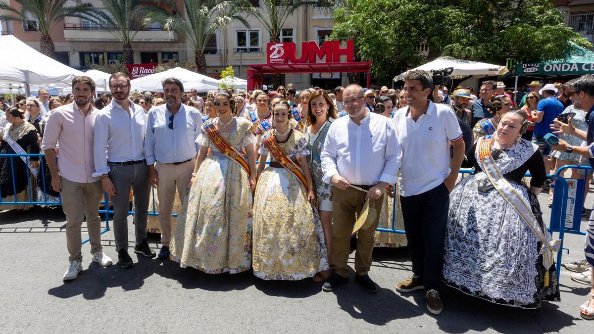 Los populares Javier Maroto, Luis Barcala, María José Catalá, Miguel Tellado y Carlos Mazón