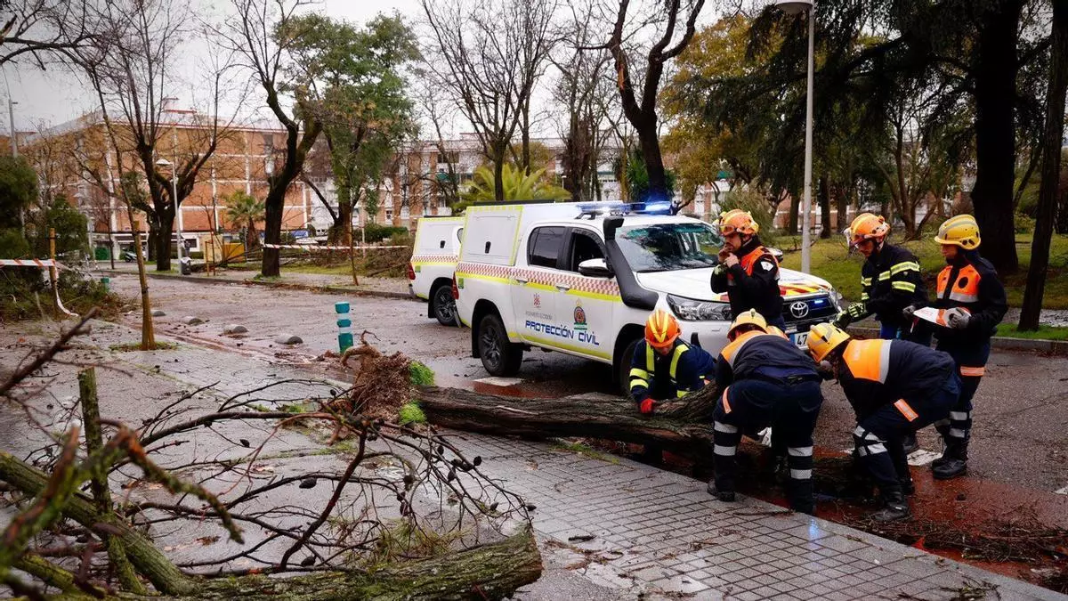 Herida una mujer en Córdoba tras caerle encima una pieza de hierro por la borrasca