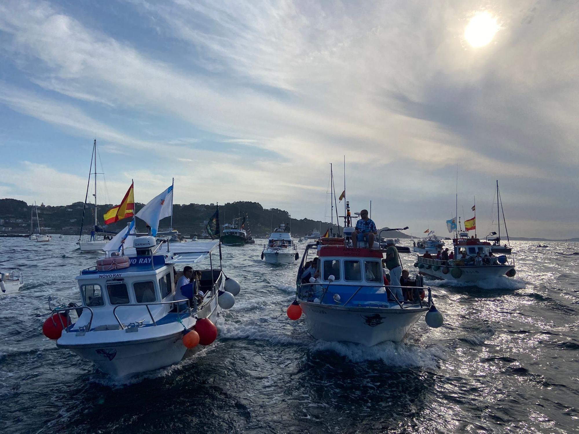 Las celebraciones en honor a la Virgen del Carmen en O Morrazo. La procesión en Bueu