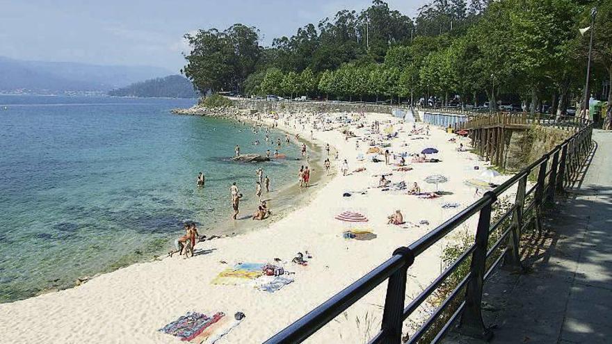 El emisario proyectado remataría ante la playa de Portocelo. // S.A.