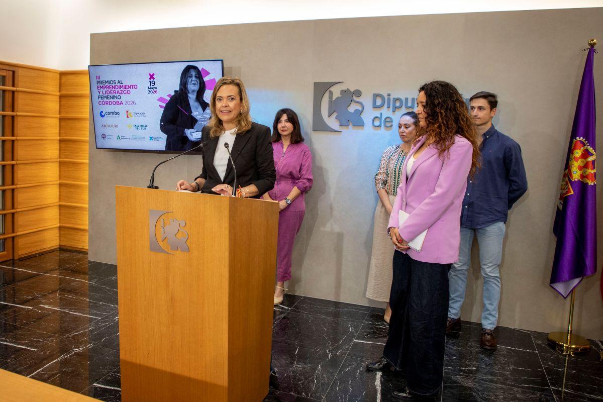 Presentación de los Premios de Emprendimieno y Liderazgo Femenino en la Diputación de Córdoba.