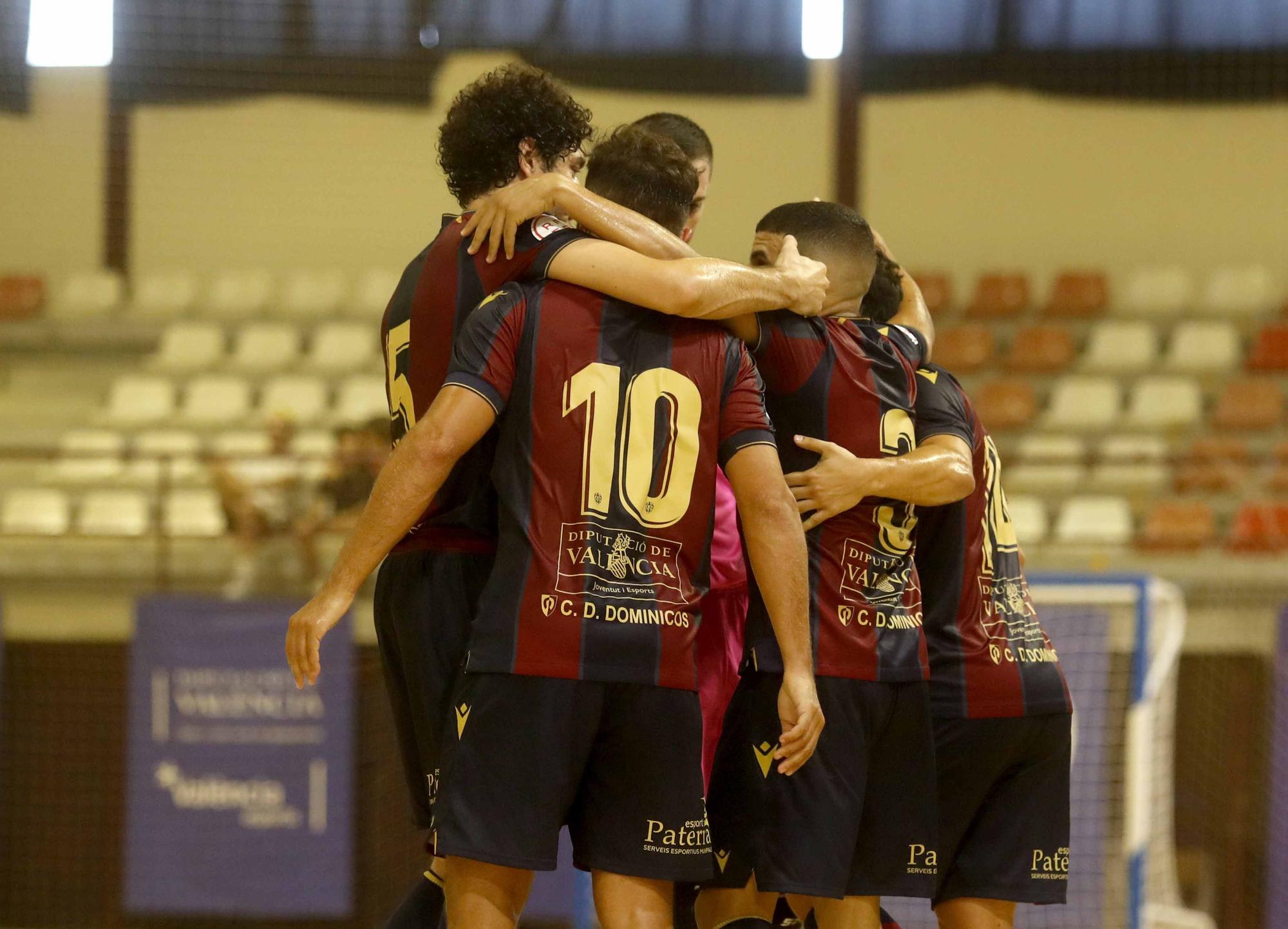 Primer partido del Levante UD FS de Sergio Mullor en Paterna (3-1)