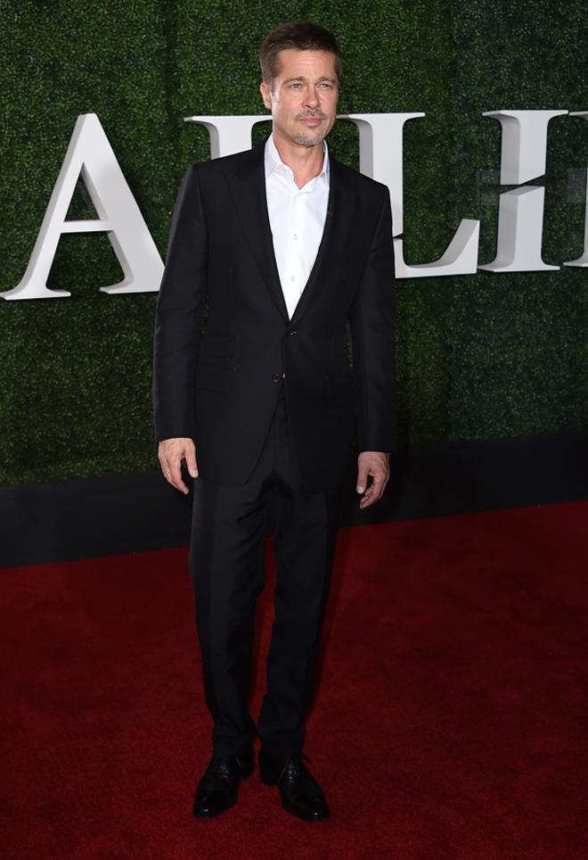 Brad Pitt en el estreno de 'Aliados'