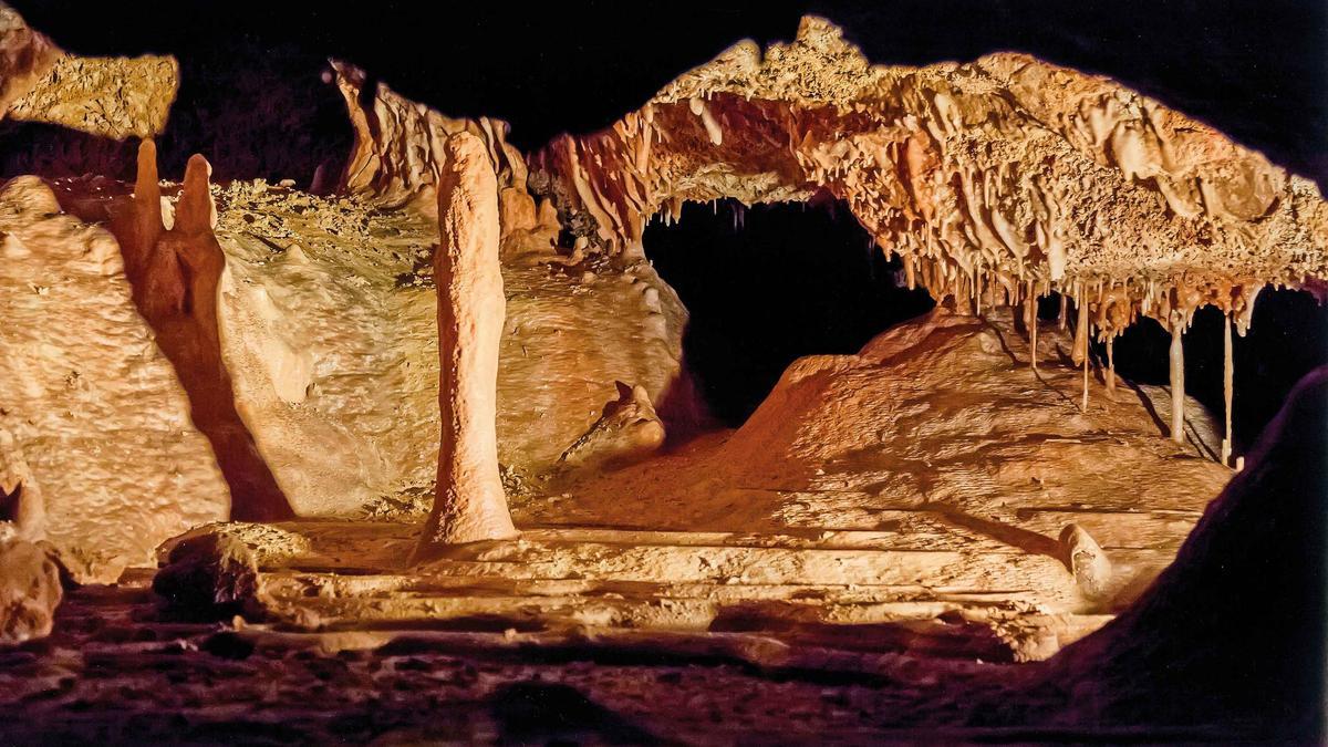 Eindruck aus der Höhle von Génova.