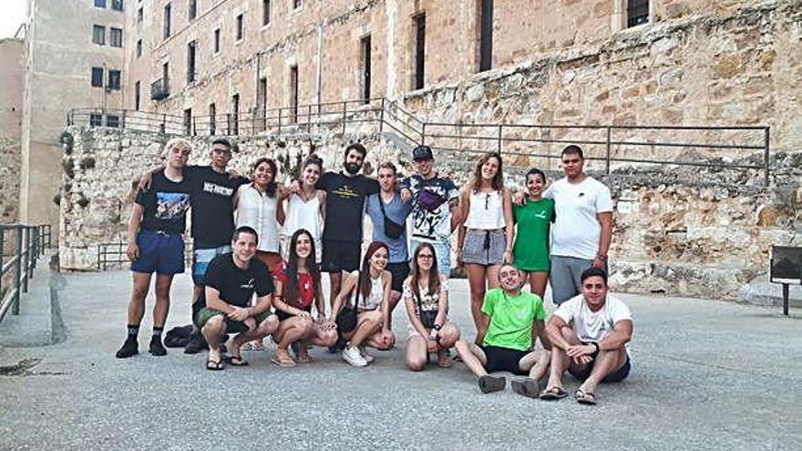 Algunos participantes en el programa de voluntariado, durante su estancia en la ciudad.