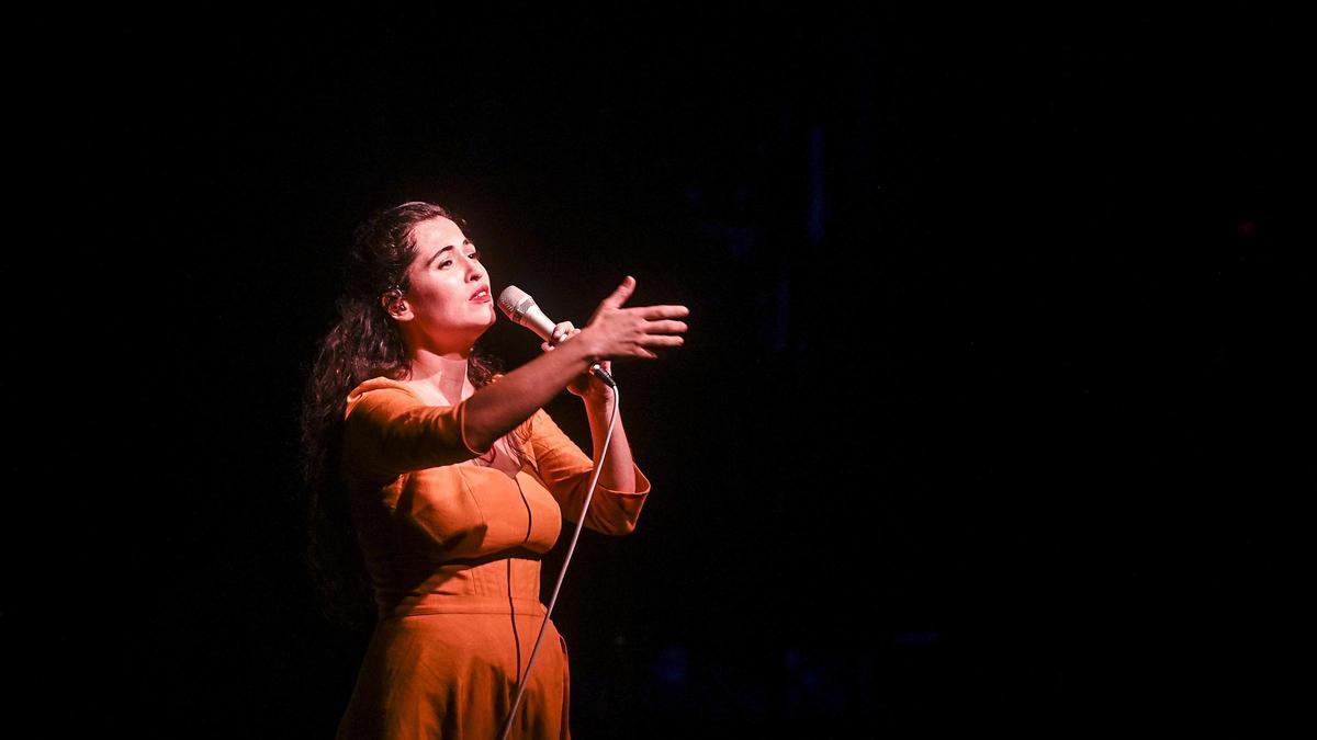 Sílvia Pérez Cruz, durante un concierto en el Teatre Tívoli de Barcelona.