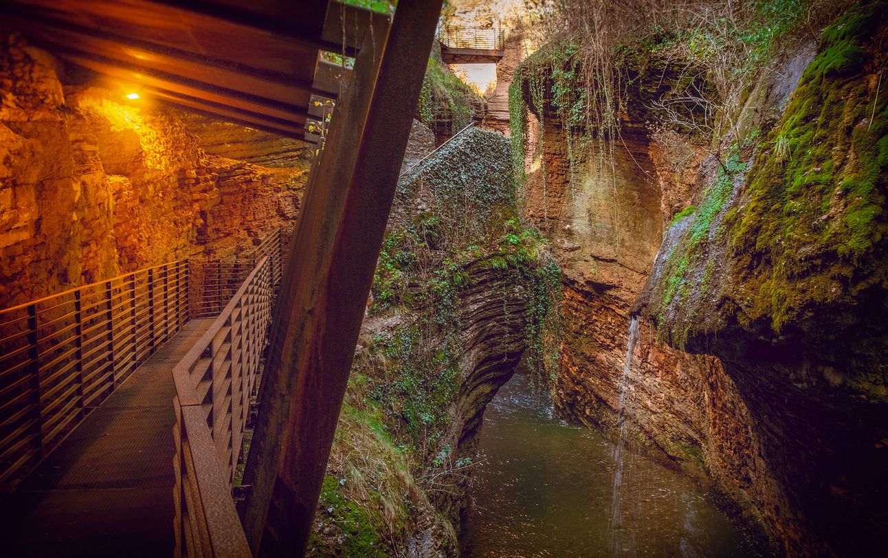 Orrido di Ponte Alto en Trento.