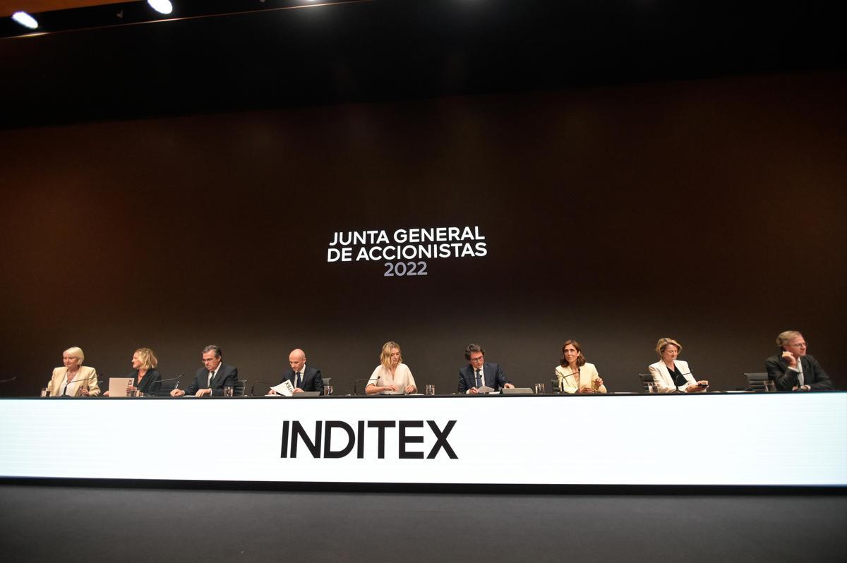 Parte del consejo de administración de Inditex, en una imagen de archivo.