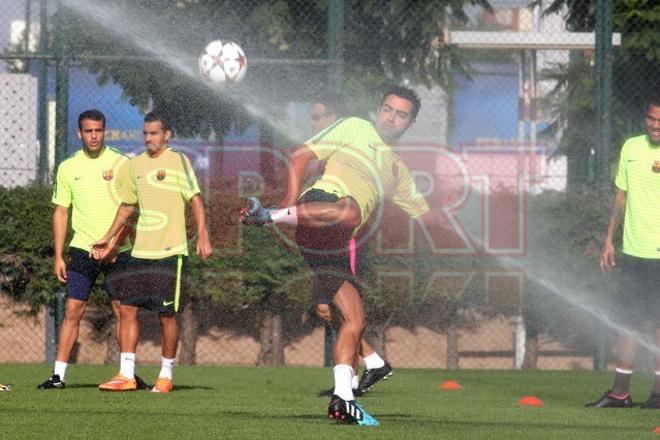 El Barça prepara el partido ante el Ajax