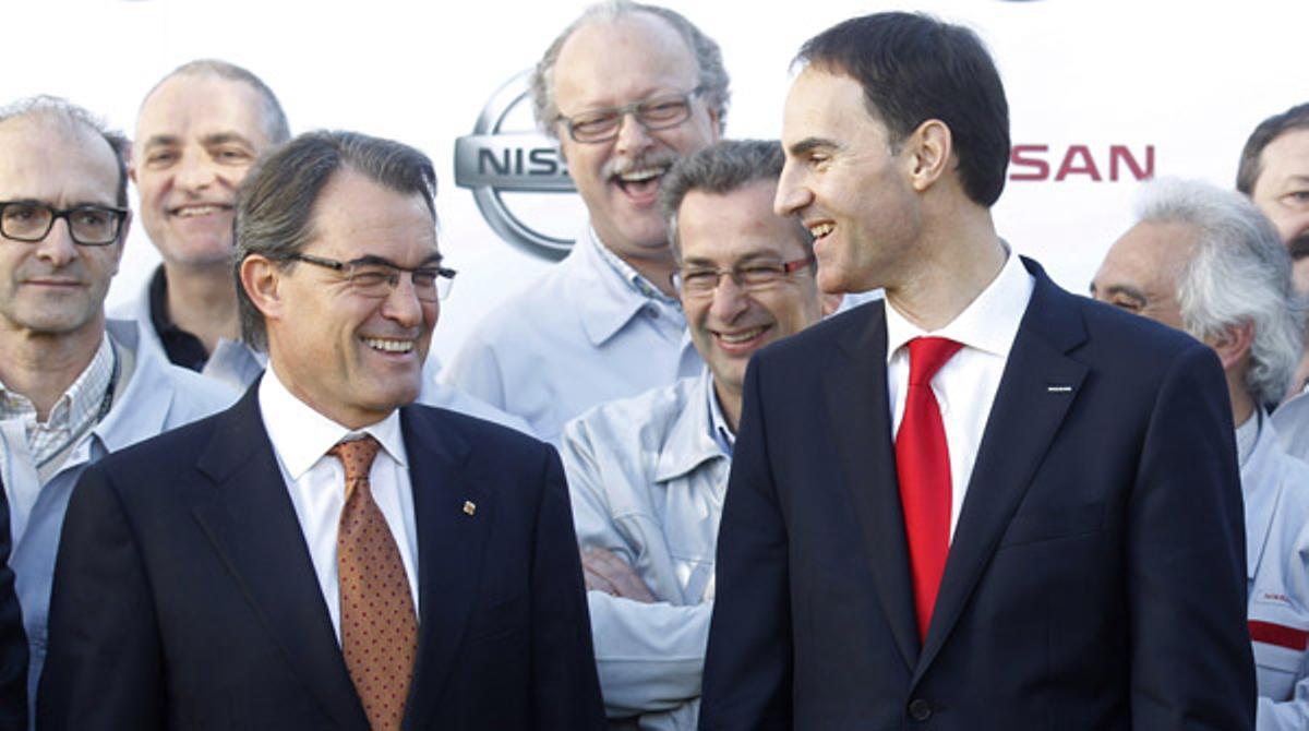 Mas i Torres valoren l’adjudicació del nou model de Nissan a la planta de la Zona Franca