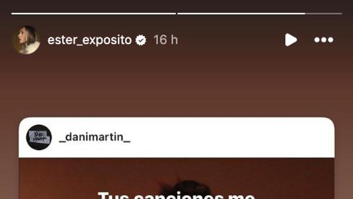 Ester Expósito responde a Dani Martín por su canción