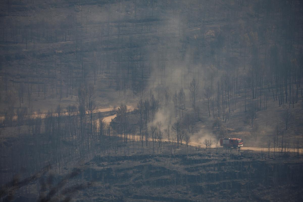 Superficie quemada en el incendio en El Pont de Vilomara