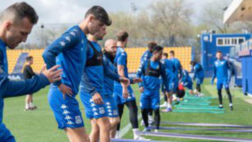 El Alcorcón ya se entrena pensando en el choque del domingo