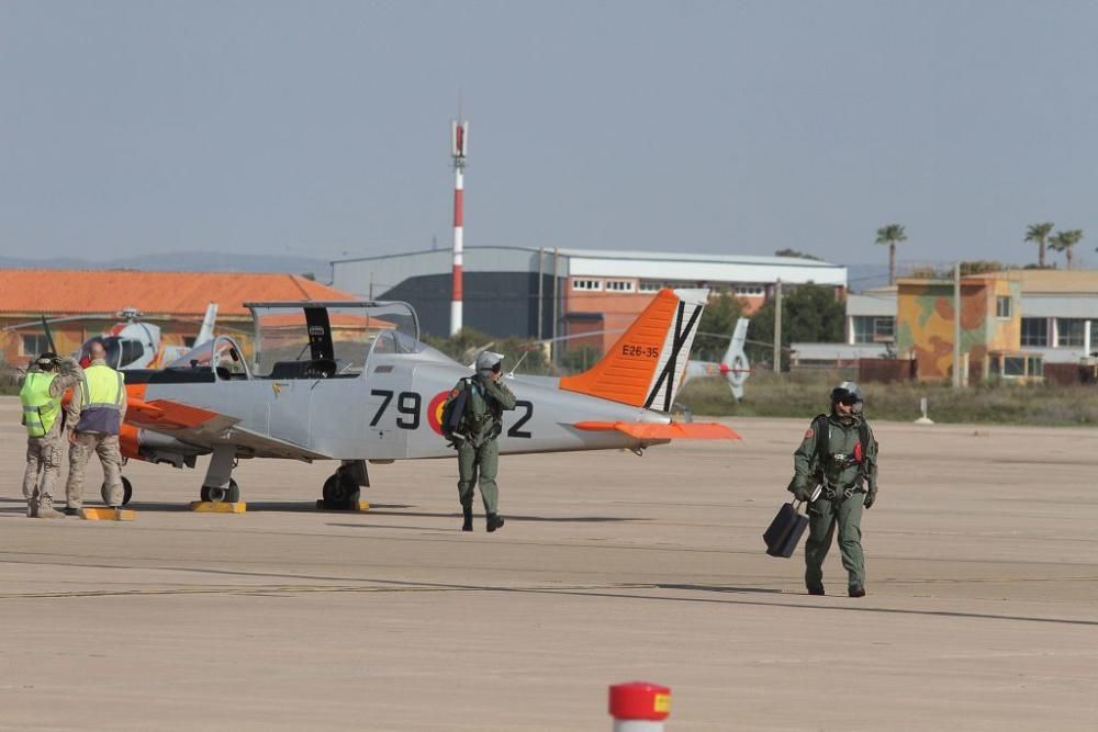 Presentación de la nueva temporada de las patrullas acrobáticas del Ejército del Aire en San Javier