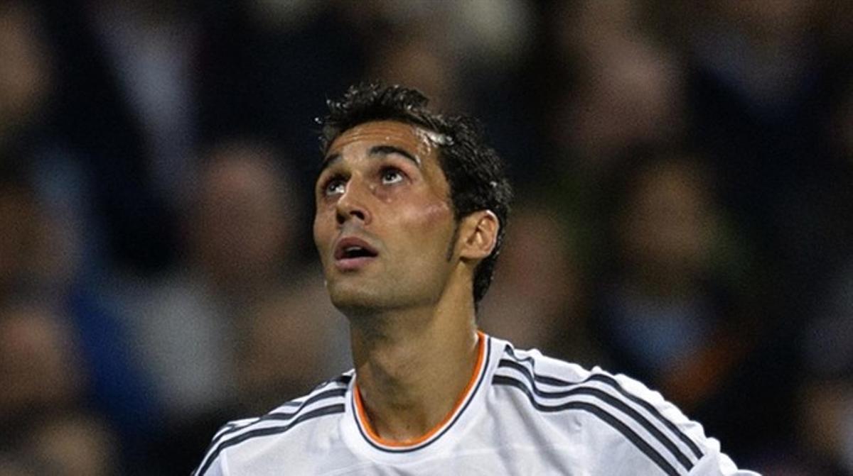 Arbeloa, durant el partit contra l’Atlètic al Calderón.