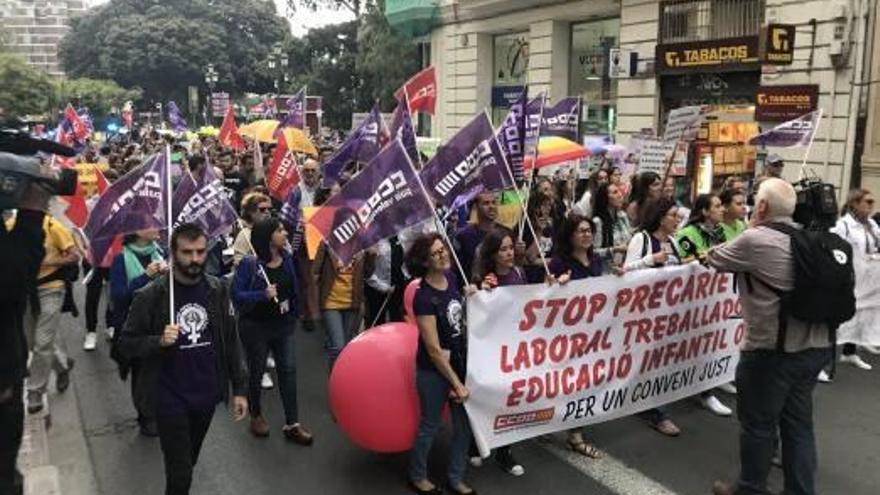 Huelga de las educadoras de Infantil