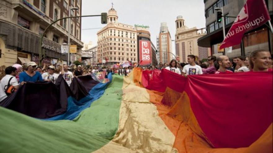 La marcha del Orgullo Gay recorre las calles de Madrid