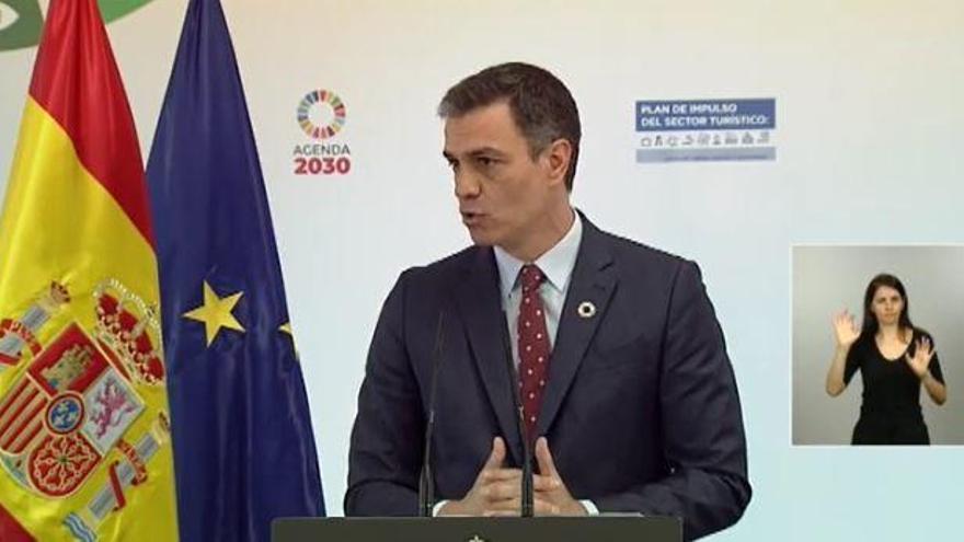 Premierminister Pedro Sánchez im Regierungspalast Moncloa.