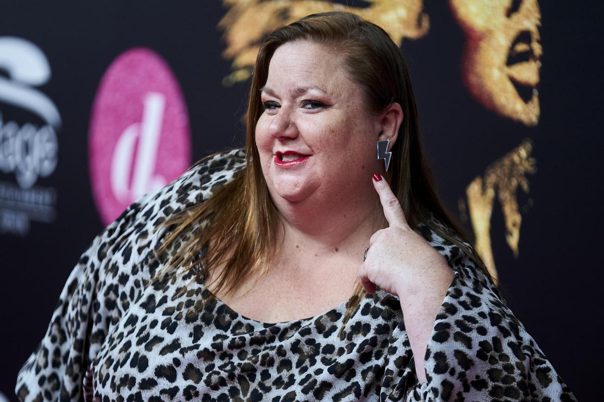 La actriz Itziar Castro posa en el estreno vip de ‘Tina, El Musical’ en el Teatro Coliseum de Gran Vía, a 30 de septiembre de 2021, en Madrid.