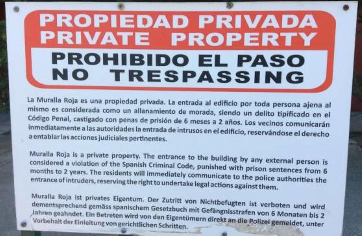 La Muralla Roja se blinda ante los 'influencers' en Calp
