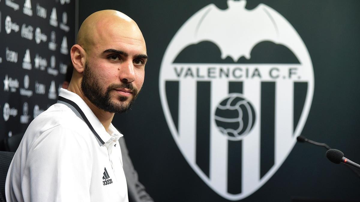 Zaza, en su presentación con el Valencia