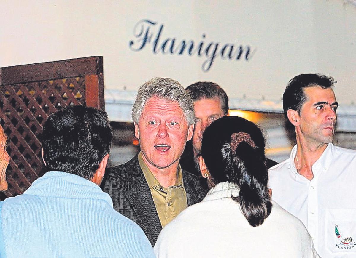 Bill Clinton, en el Flanigan.