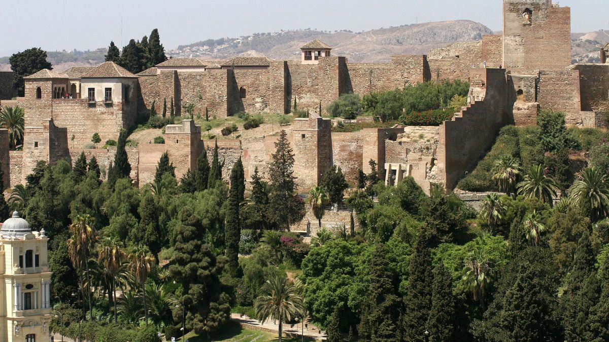 Vista aérea de La Alcazaba de Málaga