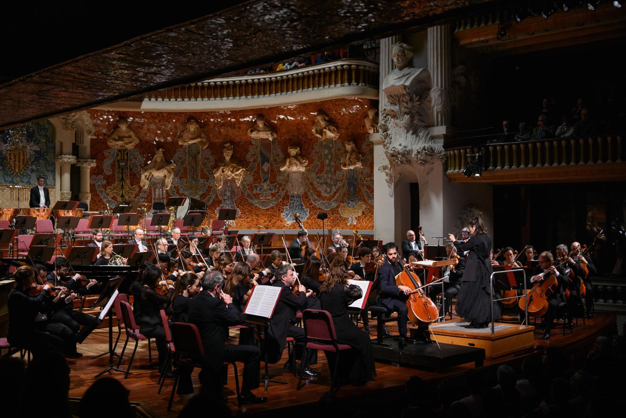 Imagen del concierto del violonchelista madrileño Pablo Ferrández en el Palau de la Música