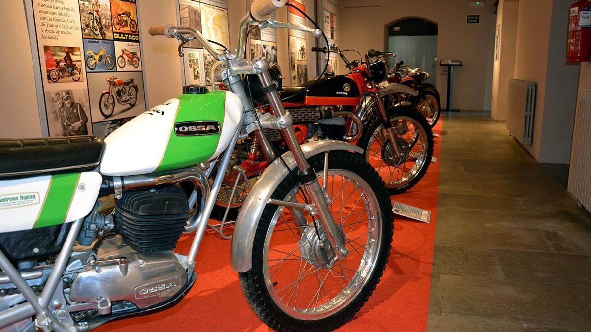 Muestra de motos en el Museo Castell de Rubí