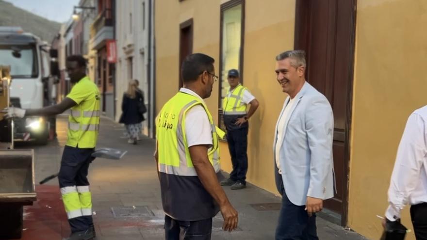 Servicios Municipales retira 34 toneladas de residuos tras el Corpus Christi de La Laguna