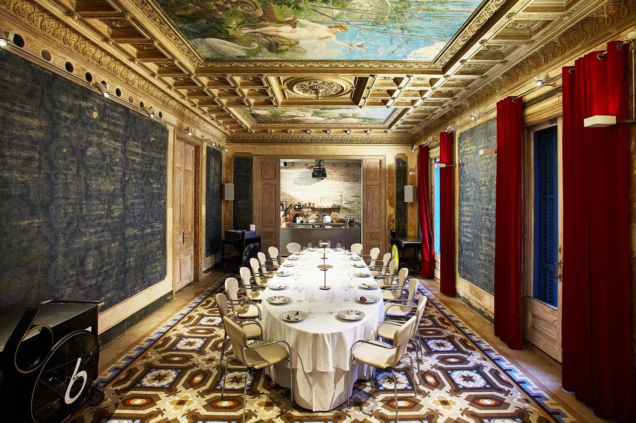 Sala privada del restaurante Alkimia, Barcelona