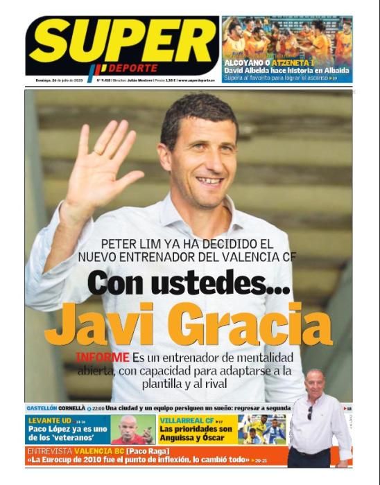 Portada SUPERDEPORTE domingo 26 julio 2020