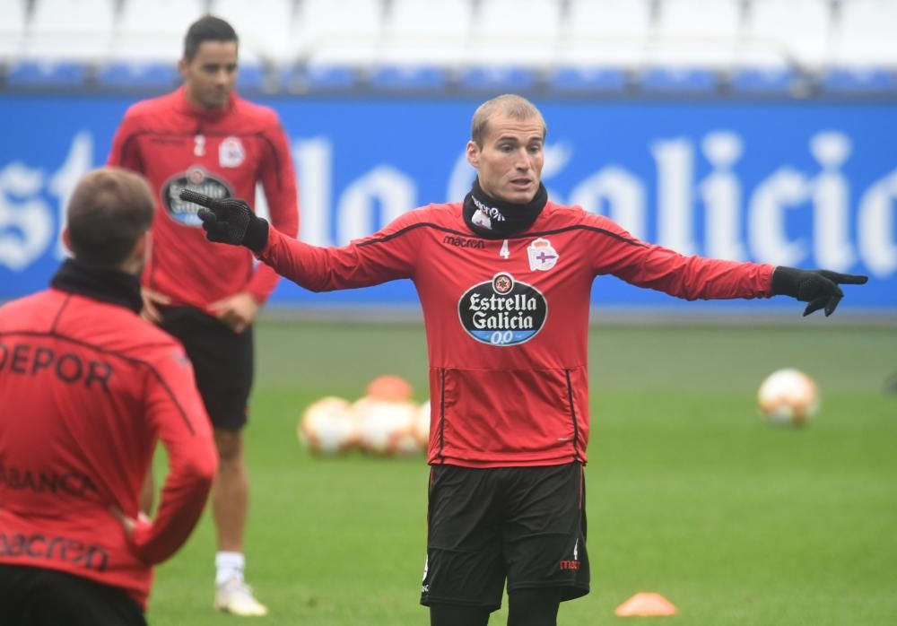 El Dépor prepara el partido del viernes en Soria