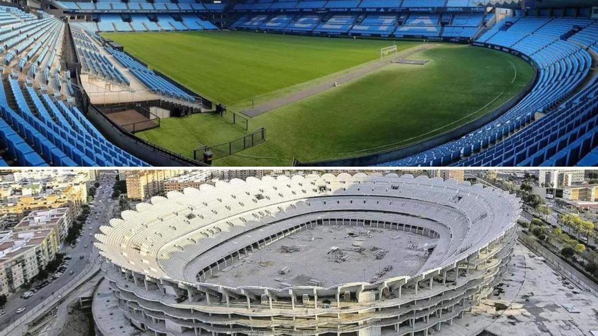 Balaídos y Mestalla, los dos estadios descartados por la RFEF.